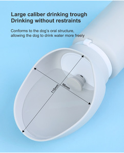Choice Fun Tragbare Kunststoff Pet Companion Cup Abgerundete Wasser flasche Outdoor <span class=keywords><strong>Travel</strong></span> <span class=keywords><strong>Dog</strong></span> Wassersp ender Aufgeladene Haustier bedarf - Product Image 4