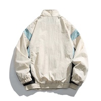 Vestes légères de haute qualité avec logo personnalisé pour hommes Manteau d'extérieur Malestitching Color Casual Running Windbreaker Jacket pour homme