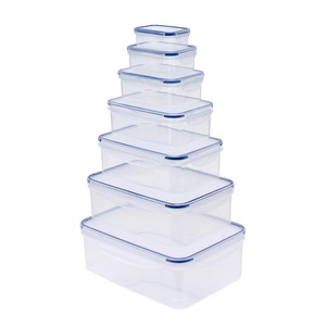 Food Storage Containers Rectangle Plastic Airtight Microwave Safe Refrigerator <b>Lunch</b> Box Bento Fruit Container <b>Set</b> - Product Image 4