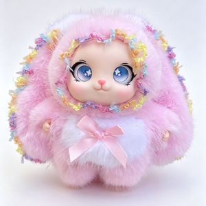 CHXU, Nueva Serie de Peluches de Conejitos, Muñeco de Conejo de Orejas Largas, Lindo Llavero con Figura de Dibujos Animados, Regalo Ideal para Niñas - Product Image 4