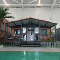 Villa de luxe à énergie solaire hors réseau, modulaire, conteneur extensible de 20 pieds, 40 pieds, maison plate, 2, 3, 4 chambres, petite maison