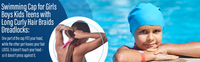 Bonnets de bain en silicone personnalisés à bas prix avec logo imprimé pour enfants, haute performance extensible, design dreadlock