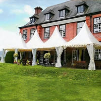 Carpa Pagoda de 5m*5m 10m*10m, Tamaño Personalizable, Carpa de Aluminio con Techo Alto, Impermeable, de PVC, para Alquiler en Festivales y Eventos al Aire Libre