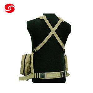 سترة تكتيكية قتالية عالية الجودة خضراء زيتونية مع أكياس - Product Image 3