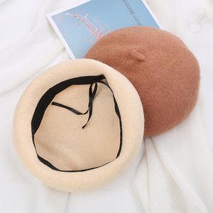 Bérets rétro pour femmes en 13 couleurs - Chapeau tricoté en laine cachemire de haute qualité, uni, décontracté, pour l'extérieur, toutes saisons <span class=keywords><strong>EKTORP</strong></span> - Product Image 4