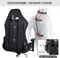 Chaise de jeu ergonomique pivotante multifonctionnelle Fashion 4D Accoudoir de bureau