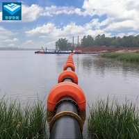 Tuyau en PEHD 20mm-1600mm, flotteur robuste en PEHD, utilisation marine et de dragage, résistant aux UV pour service offshore à long terme