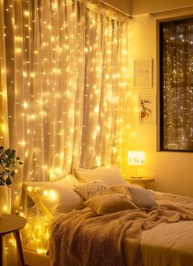 Guirlande lumineuse LED pour fenêtre 3*1 3*2 3*3m, 8 modes, alimentée par USB, étanche, pour extérieur IP44, pour Noël, chambre à coucher - Product Image 3