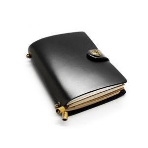 Usine en gros mode Portable bouton de poche en cuir PU A7 cahier de papier pour journal Journal bureau cadeau affaires - Product Image 3