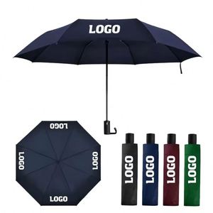 Wholesale Cheap Price Minimalist Polyester UV Coating Foldable Umbrellas Custom Travel 3 <b>Folding</b> Umbrella - Product Image 1