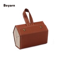 Boyarn Portable Lunettes Organisateur 2/3/4/5/6 Multi-Slot Lunettes Pliant Soleil Pu Étui En Cuir Lunettes Affichage Valise Usine