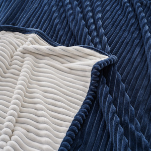 High Quality Lightweight Cozy Soft Plush Microfiber <strong>Blue</strong> Flannel Fleece <strong>Throw</strong> <strong>Blankets</strong> King Size Fleece <strong>Blanket</strong> - Product Image 5