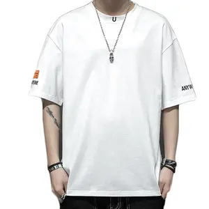 Custom brand men's simple element print T-shirt summer 2023 new trend brand loose men's short sleeve
