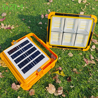 Haute puissance ABS Camping en plein air étanche IP67 100w 200w 400w 600w 800w 1000w LED Portable Rechargeable rvb lumière d'inondation solaire