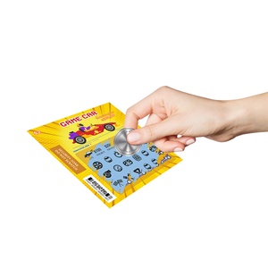New Style Scratch <b>Pattern</b> Lotto Ultra Hd Black Core <b>Paper</b> Digital Printing Custom Lottery Scratch Card - Product Image 2