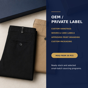 <span class=keywords><strong>Pantaloni</strong></span> Casual da Uomo di Alta Qualità, Elasticizzati, Vestibilità Dritta, Chino, Formali da Lavoro, in Cotone, Slim Fit - Product Image 6