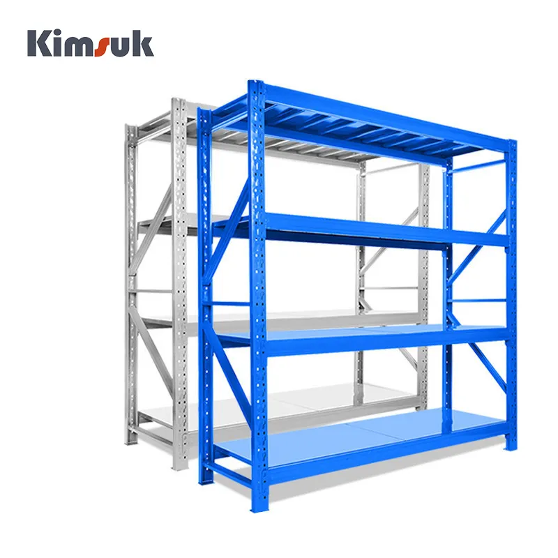 Free Design Steel Storage Shelf 4 Layer Storage Boltless Rack and High Quality Metal Racking For Durable
