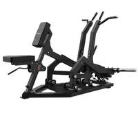 Machine à rames polyvalente à charge libre, avec support de poitrine, poignées multiples, bras indépendants réglables, pour usage commercial en salle de sport, en acier, sécurisée