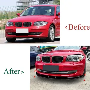 StarNav Pour Série 1 E81 E82 E87 E88 3 Pièces 2008-2011 LCI Édition Standard Spoiler de Pare-chocs Avant de Voiture, Lame de Pare-chocs, Diffuseur, Kit Carrosserie - Product Image 6