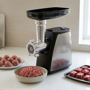 Picadora de <span class=keywords><strong>Carne</strong></span> Eléctrica Compacta para el Hogar, 350 W, Motor 7625, Molinillo de Alimentos Multifunción, Embutidora de Salchichas para Cocinar en Casa - Product Image 4