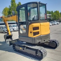 Excavator 3.5 Ton 4 Ton Mesin Kubota Crawler Digger Mini Excavator Pertanian Dengan Bucket Ber-Thumb