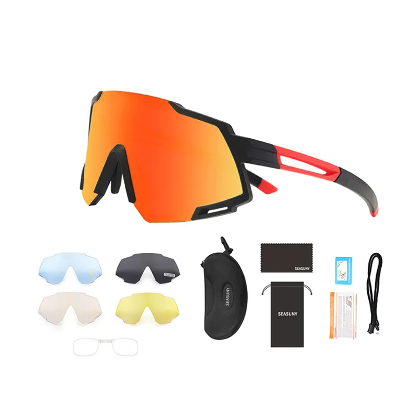 5 lentes para bicicleta de montaña, gafas deportivas personalizadas, nuevo diseño, Pc, 2012