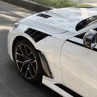 Pour BMW M2 G87 Coupé, extensions d'ailes latérales, kit carrosserie 2023+, fibre de carbone sèche, style ALP, ailes avant avec évents