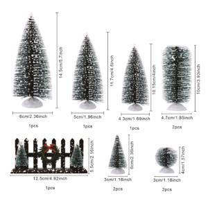 Clôtures décoratives <span class=keywords><strong>de</strong></span> village <span class=keywords><strong>de</strong></span> Noë<span class=keywords><strong>l</strong></span> SANWEI, <span class=keywords><strong>couronne</strong></span> <span class=keywords><strong>de</strong></span> Noë<span class=keywords><strong>l</strong></span>, clôture en piquets, accessoires <span class=keywords><strong>de</strong></span> neige pour les collections <span class=keywords><strong>de</strong></span> village - Product Image 4