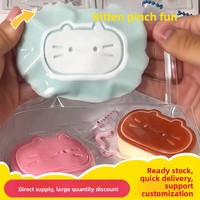 Jouets anti-stress fantaisie en forme de chat mignon et réaliste, collection Squishy, vente en gros, fournisseur Jinbiao JB51518 Autres