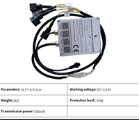 Télécommande proportionnelle automatique CE Électrovanne Joystick 4 voies étanche IP68 avec télécommande sans fil à code fixe