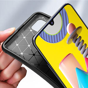 Custodia per telefono cellulare morbida in fibra di carbonio TPU per Samsung per <span class=keywords><strong>Galaxy</strong></span> <span class=keywords><strong>S21</strong></span> <span class=keywords><strong>Plus</strong></span> S22 S30plus S30 Ultra Note20 Ultra 5G - Product Image 4