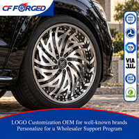 Jantes en alliage forgé monobloc de haute qualité personnalisées de 21, 22, 23 et 24 pouces, noires et usinées, 5x112, pour Mercedes Benz Classe GLS