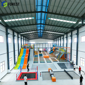Steel Structure Trampoline Arena Basketball Hoop Climate Controlled Customized Precision Solution Provider Equipment - Product Image 1