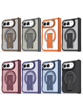 Coque de téléphone pliable magnétique à chargement sans fil populaire pour iPhone Duo, étui arrière fin givré, vente en gros