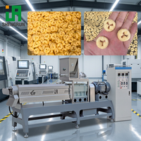 Ligne de production de snacks de riz extrudés à double vis, machine à snacks de formes spéciales (rondes, carrées) à changement rapide de moule