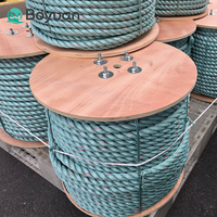 Corde en polypropylène (PP) à 3 brins résistante aux UV, corde de quai en plastique, corde de mouillage torsadée pour bateaux, filet de pêche marin
