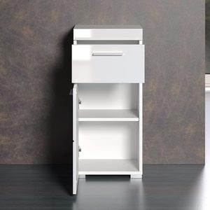 Grande armoire <span class=keywords><strong>de</strong></span> <span class=keywords><strong>rangement</strong></span> <span class=keywords><strong>de</strong></span> luxe haute brillance <span class=keywords><strong>Commode</strong></span> en bois à 2 tiroirs pour <span class=keywords><strong>salle</strong></span> <span class=keywords><strong>de</strong></span> bains <span class=keywords><strong>Commode</strong></span> à tiroirs - Product Image 2