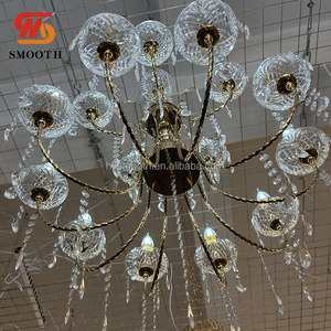 SMOOTH European Clear Gold Wedding Decoration Luxury <b>Drop</b> <b>Lights</b> Classical Crystal Candle Chandelier for Living Room Hotel Lobby - Product Image 2