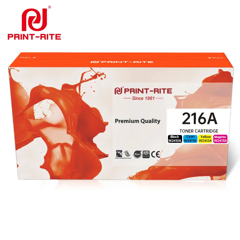 Cartucho de toner compatível para HP Color LaserJet Pro MFP M182nw/M183fw Print-Rite 216A/W2410A/W2411A/W2412A/W2413A