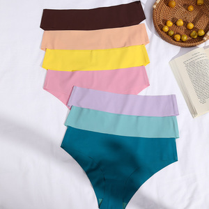 Cuidado de la piel suave diseño Simple fino transpirable colorido <span class=keywords><strong>chicas</strong></span> jóvenes apretado algodón bragas sin costuras para damas <span class=keywords><strong>ropa</strong></span> <span class=keywords><strong>interior</strong></span> - Product Image 2