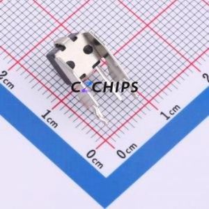 TC-6615C-6*6*7 Tactile Switch Through hole,6x6mm Switch Single Pole Single Throw Round Button 2.6N Right Angle Insert - Product Image 2