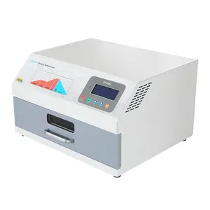 RF-A350 2400W BGA Reflow solder Oven 350x300mm jenis laci aliran solder inframerah IC pemanas Oven aliran ulang untuk produksi Pcb