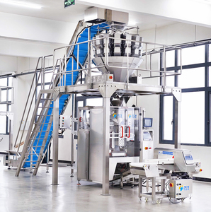 Máy đóng gói bánh ngọt, bánh mì, bánh hamburger, há cảo, kiểu đứng, 14 đầu cân, niêm phong phía sau - Product Image 3