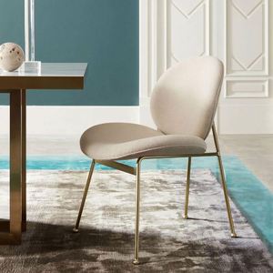 Nouveau en 2023 Mobilier de salle à manger moderne <span class=keywords><strong>Chaise</strong></span> de salle à manger coccinelle en <span class=keywords><strong>velours</strong></span> blanc - Product Image 3