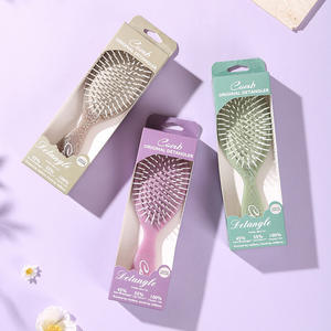 Pettine Esclusivo per Donna per Acconciature a Corona Alta Classico Ovale Imbottito per Massaggio Durevole ed Elegante per Uso Domestico Stampa Totem - Product Image 2