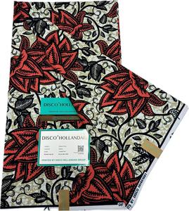 Tela de Algodón Artesanal con Estampado de Puntos de Colores, 6 Yardas, Textil Exclusivo Ankara con Estampado de Cera para Disfraces de Fiestas Nómadas de África Occidental - Product Image 2