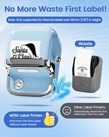 Phomemo M150 Mini 40x30mm Printer Label Thermal Nirkabel Isi Ulang untuk Rumah, Usaha Kecil, dan Organisasi