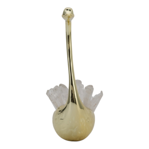 Cigno decorativo in metallo con pietre di cristallo per decorare la casa, l'ufficio, il tavolo, il bagno e il soggiorno. - Product Image 3