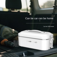 Nouvelle cuiseuse à riz portable électrique domestique en acier inoxydable 304, écoénergétique, petite, avec fonction boîte à lunch et chauffage par prise électrique