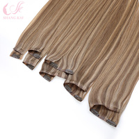 Extensions de cheveux à clipser sans couture en gros d'usine, cheveux humains vierges alignés sur les cuticules pour le coiffage féminin